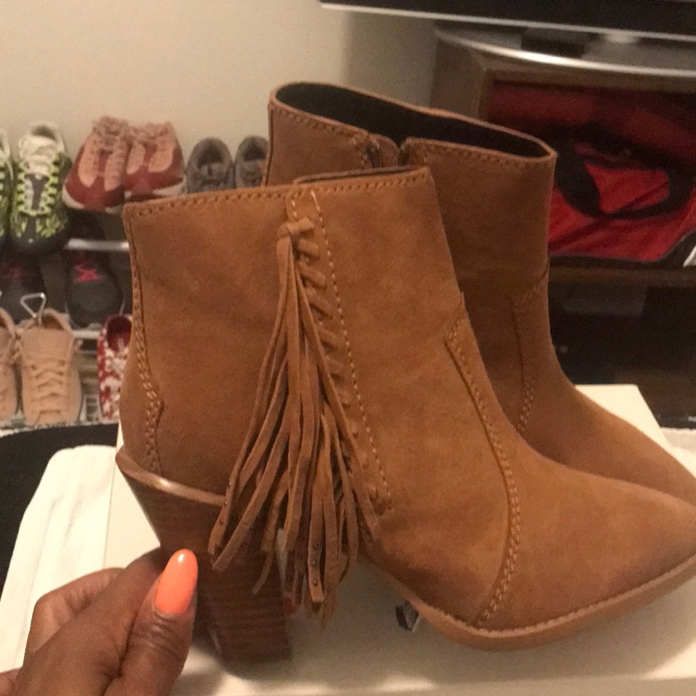 BNNW COACH SUEDE FRINGED BOOTIES